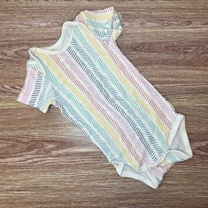 Kyte Baby Rainbow Herringbone bodysuit 6-12 months